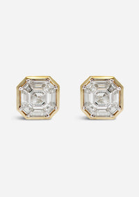Mirror Asscher Earrings