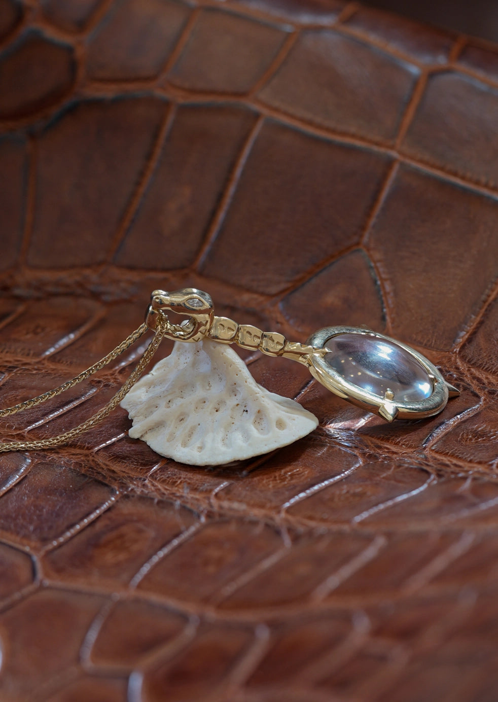 Nile Magnifying Glass Pendant