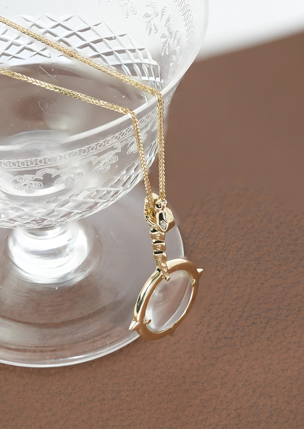 Nile Magnifying Glass Pendant