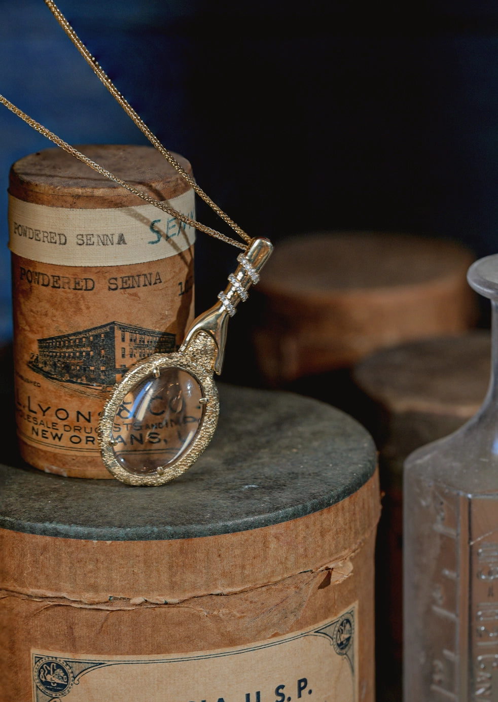 Care Magnifying Glass Pendant