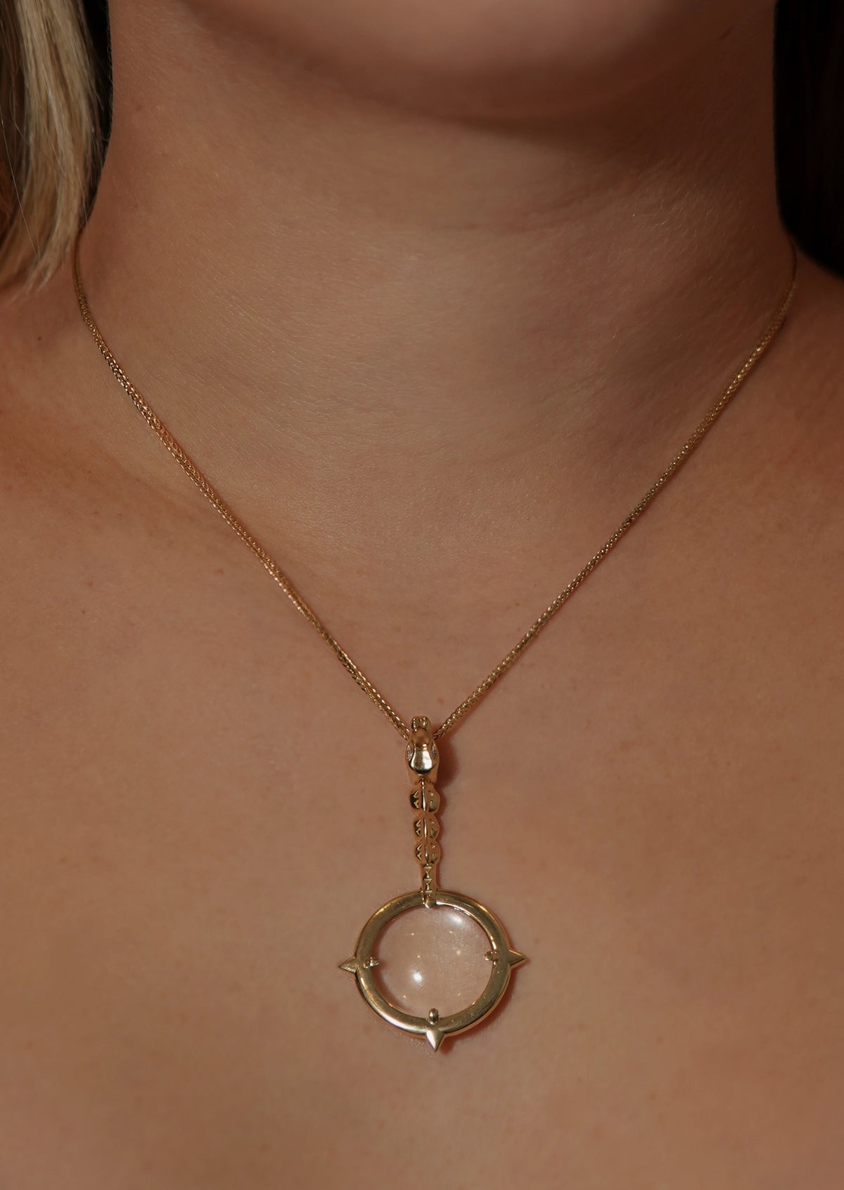 Nile Magnifying Glass Pendant