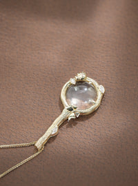 Enchanted Forest Magnifying Glass Pendant