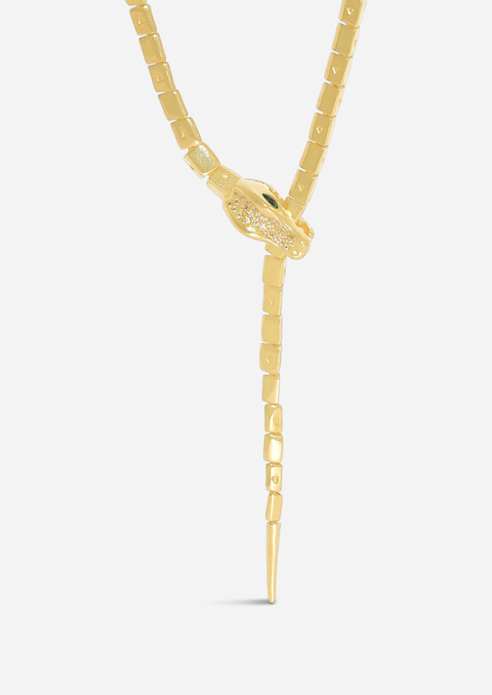 Nile Crocodile Lariat Necklace