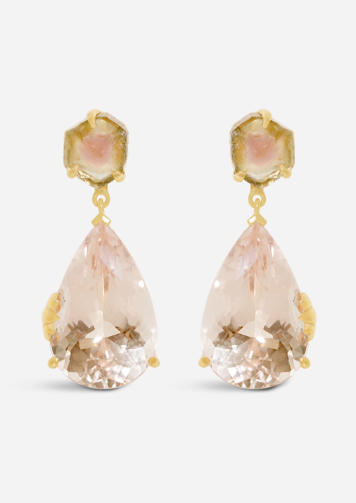 Nile Oasis Earrings - Morganite