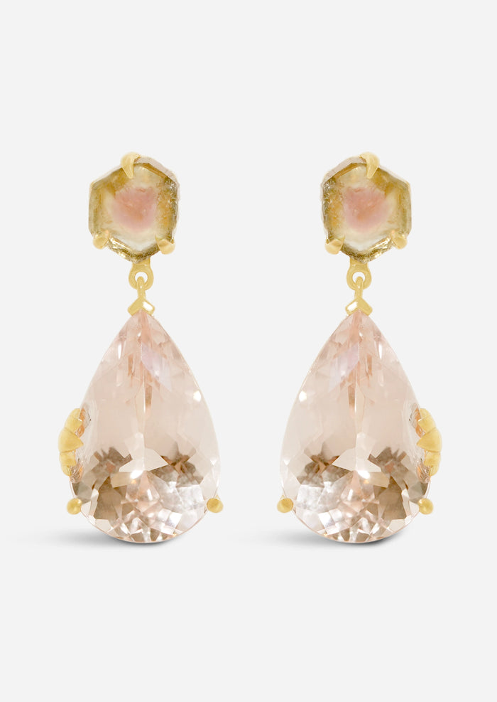 Nile Oasis Earrings - Morganite