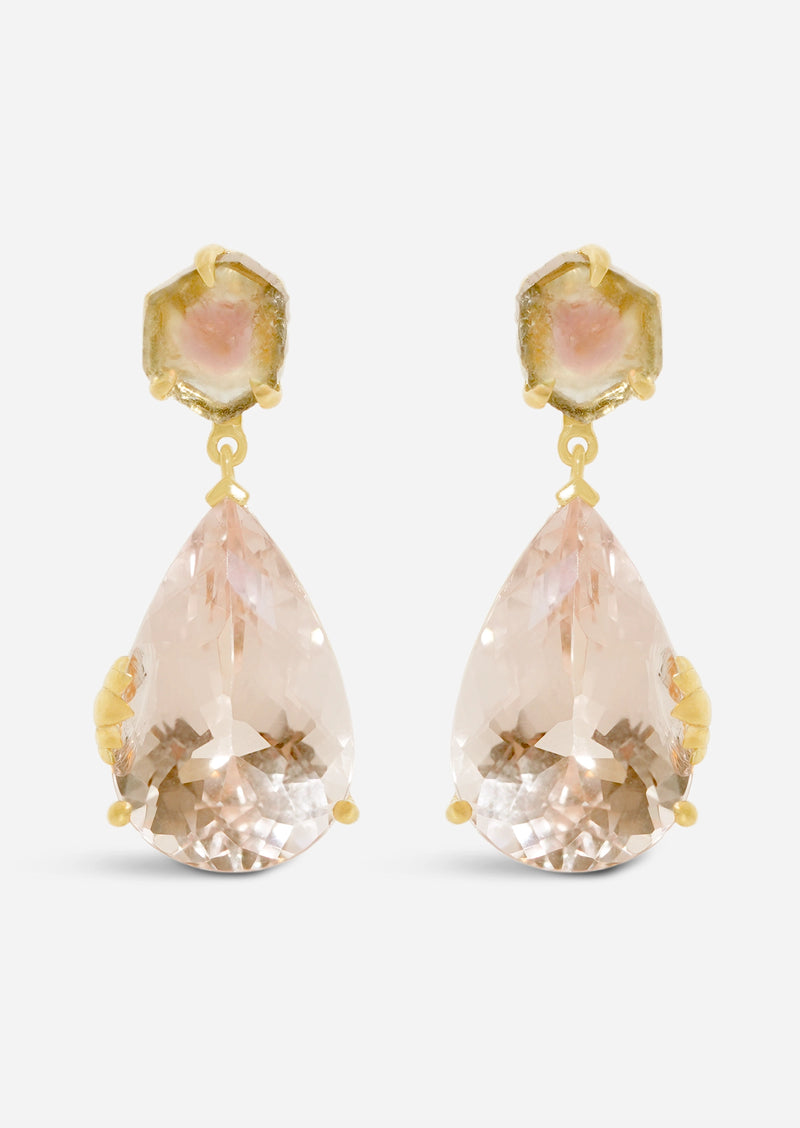 Nile Oasis Earrings - Morganite