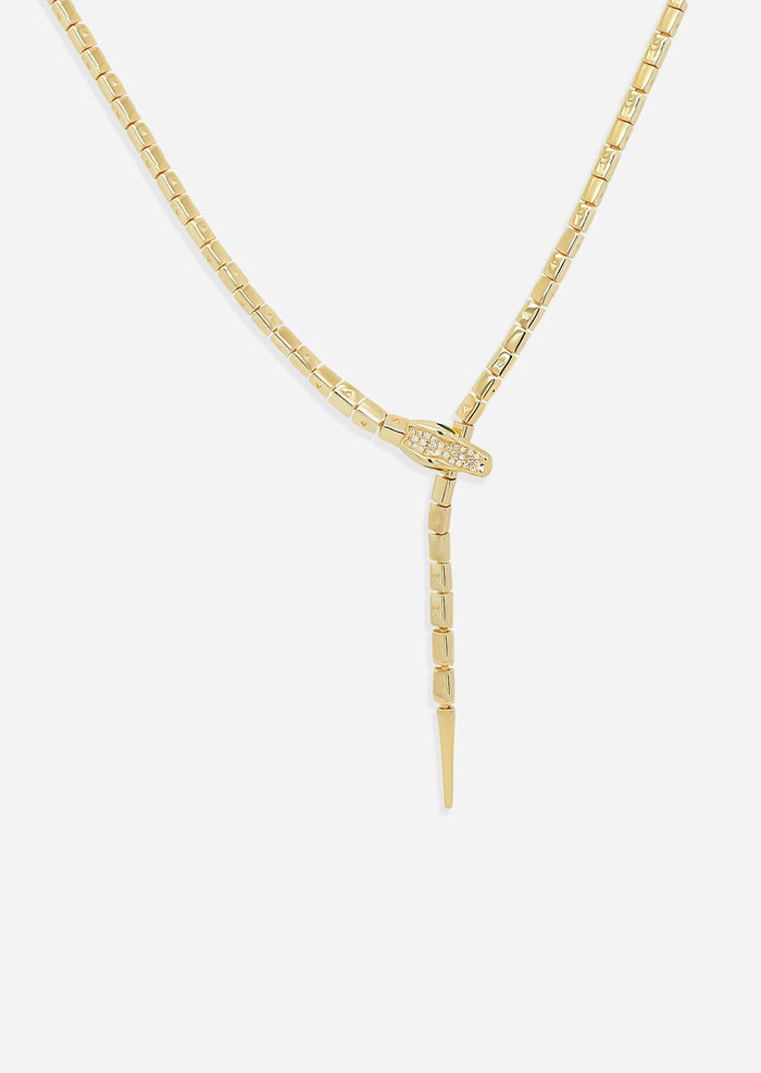 Nile Crocodile Lariat Necklace