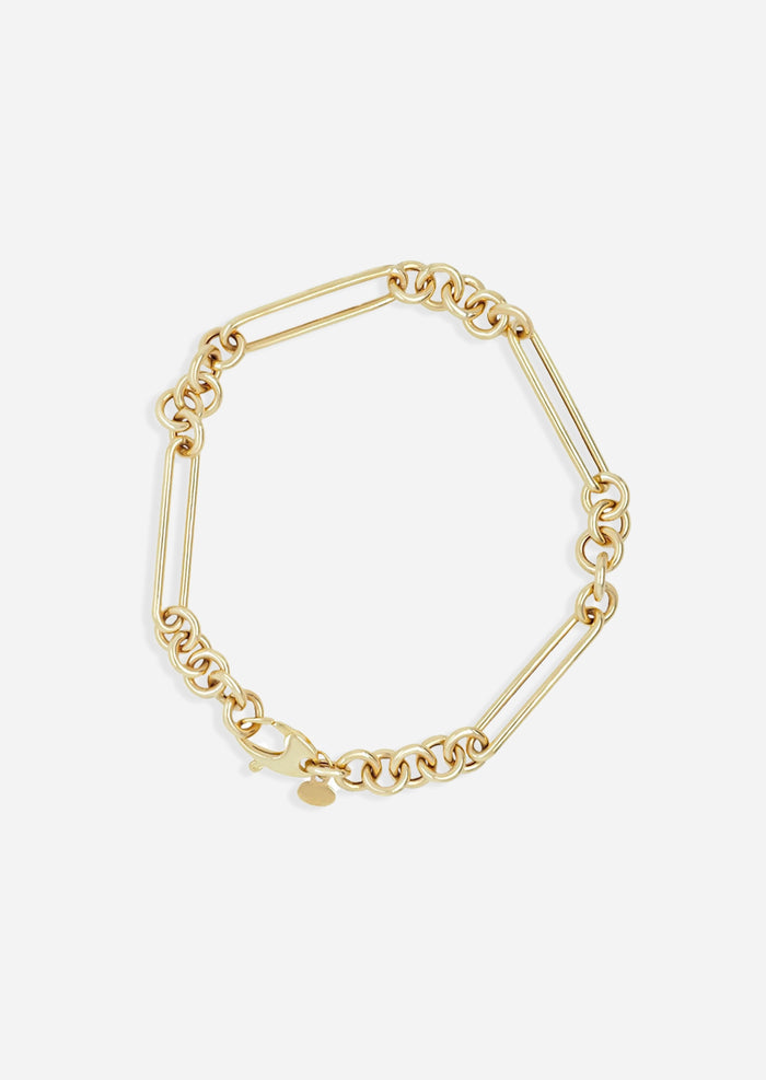 Oval and Round Link Bracelet