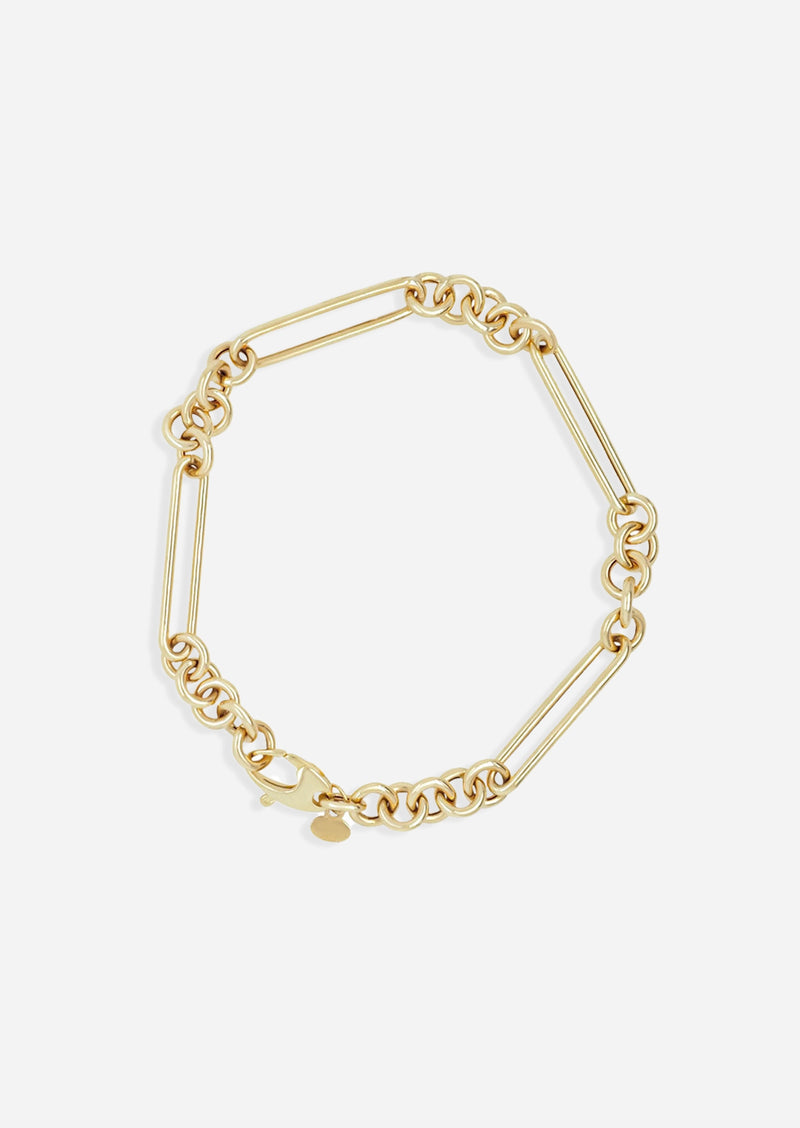 Oval and Round Link Bracelet