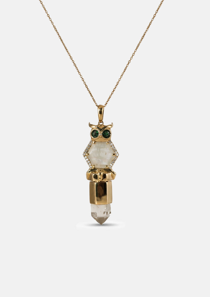 Owl Reliquary Charm