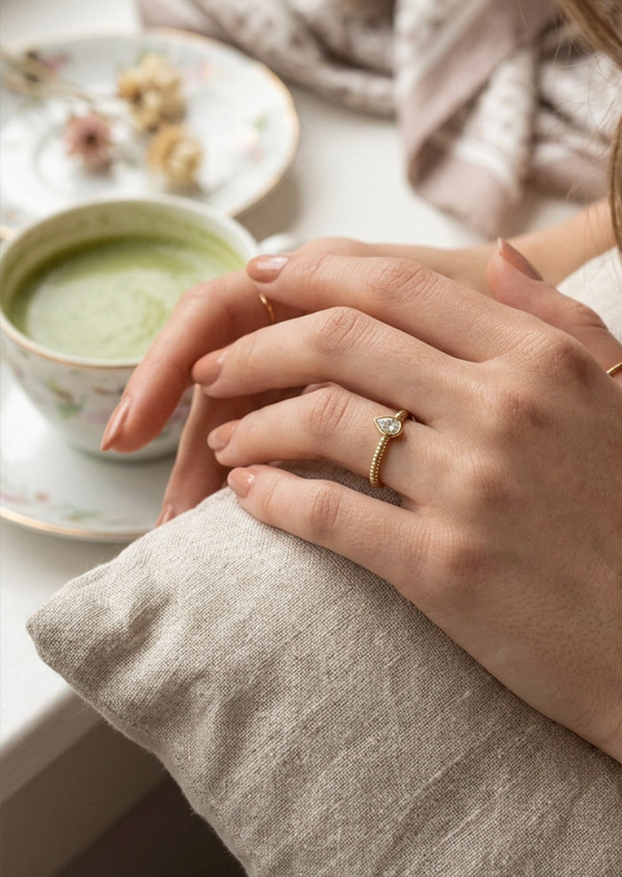 Pear Omega Ring