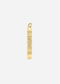 Vintage Pencil Charm - Gold Fill