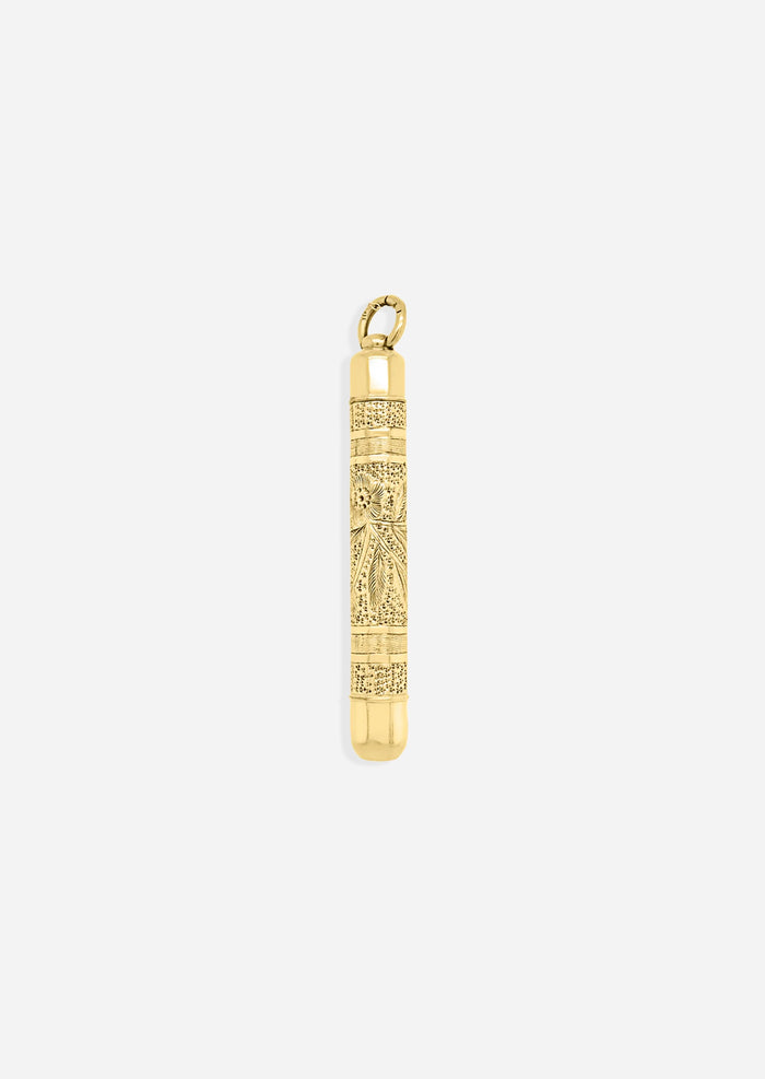 Vintage Pencil Charm - Gold Fill