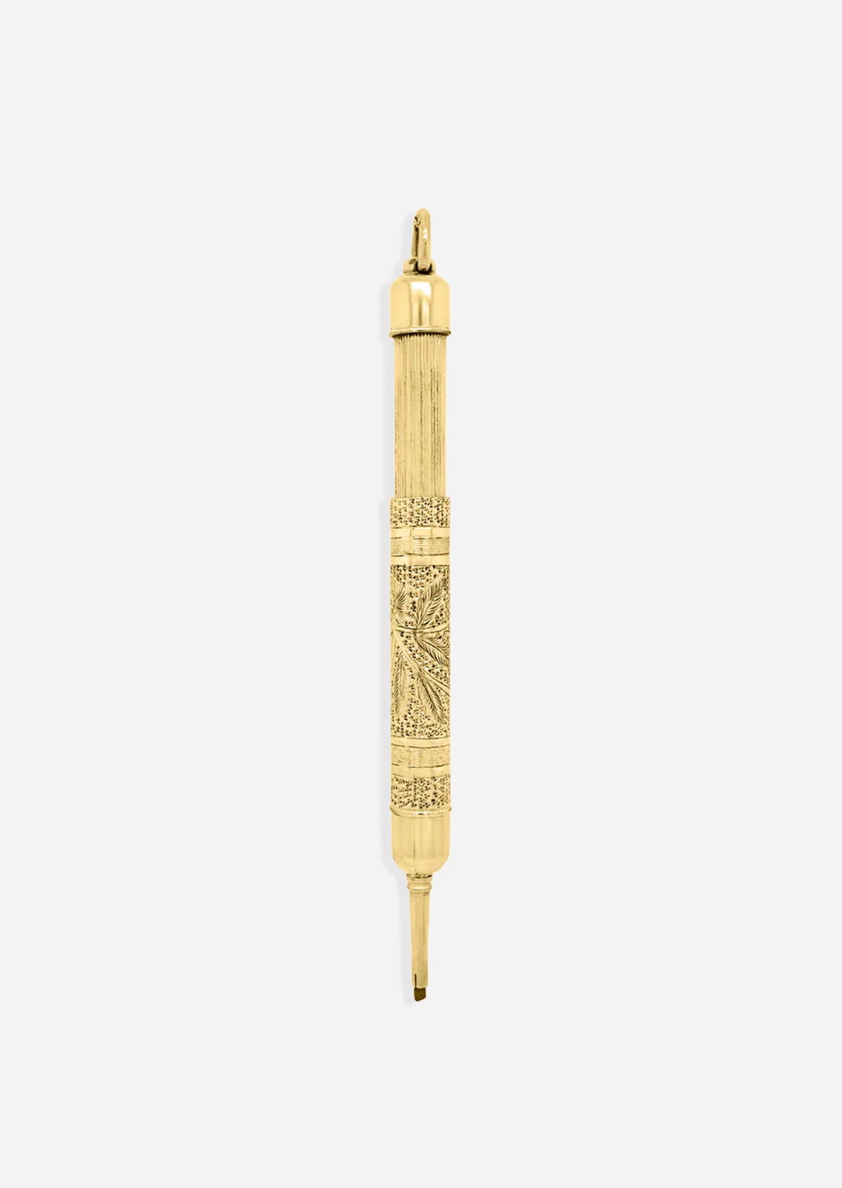 Vintage Pencil Charm - Gold Fill