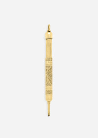 Vintage Pencil Charm - Gold Fill
