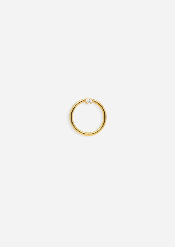 Fixed Diamond Seamless Hoop | Single