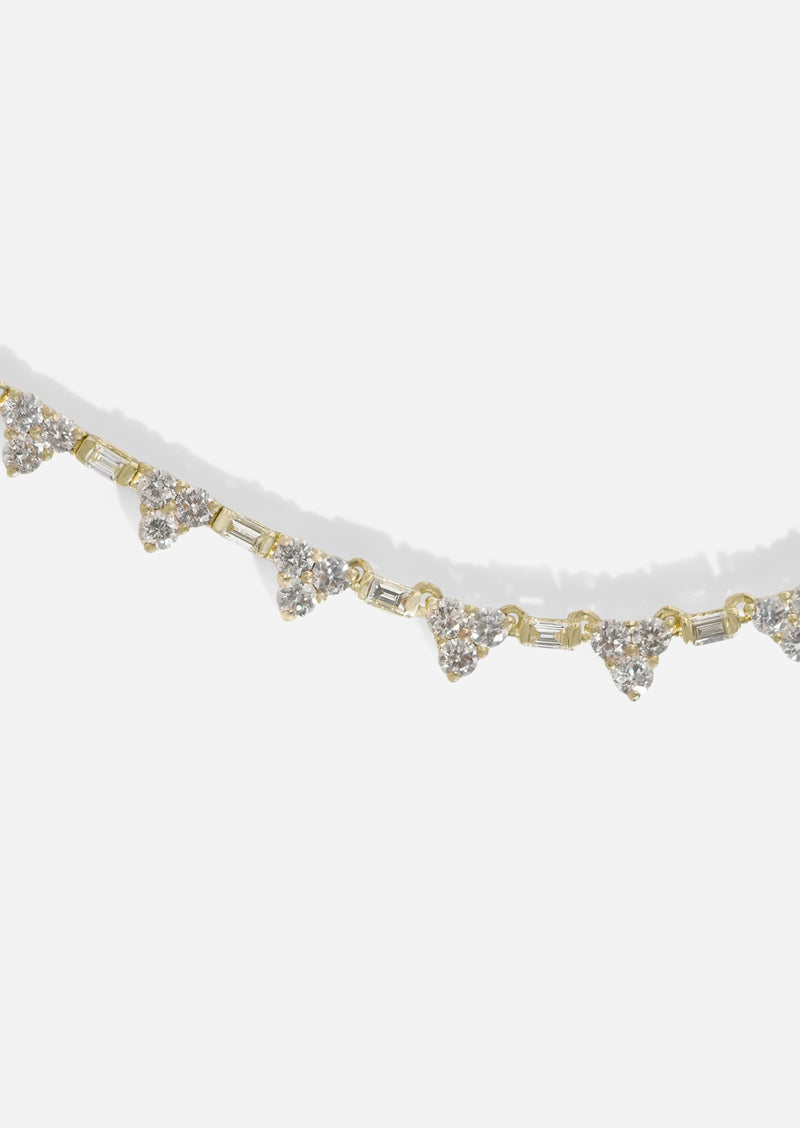 Pyramid Tennis Necklace