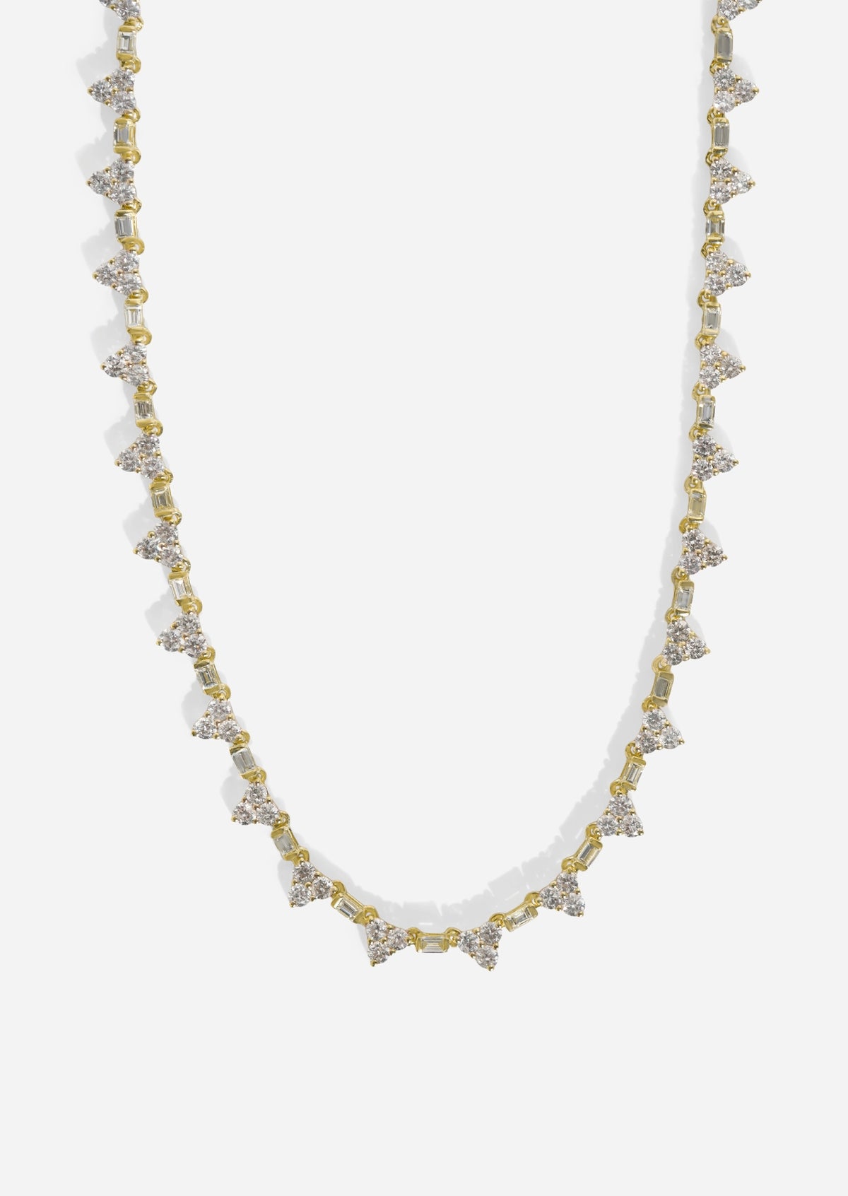 Pyramid Tennis Necklace