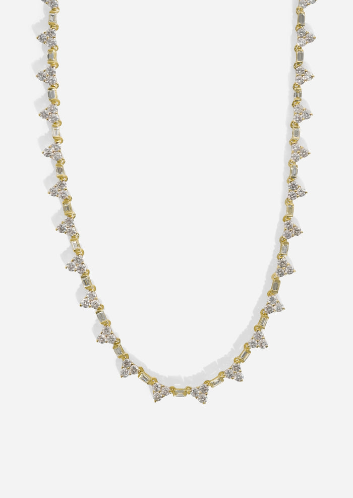 Pyramid Tennis Necklace