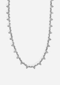 Pyramid Tennis Necklace
