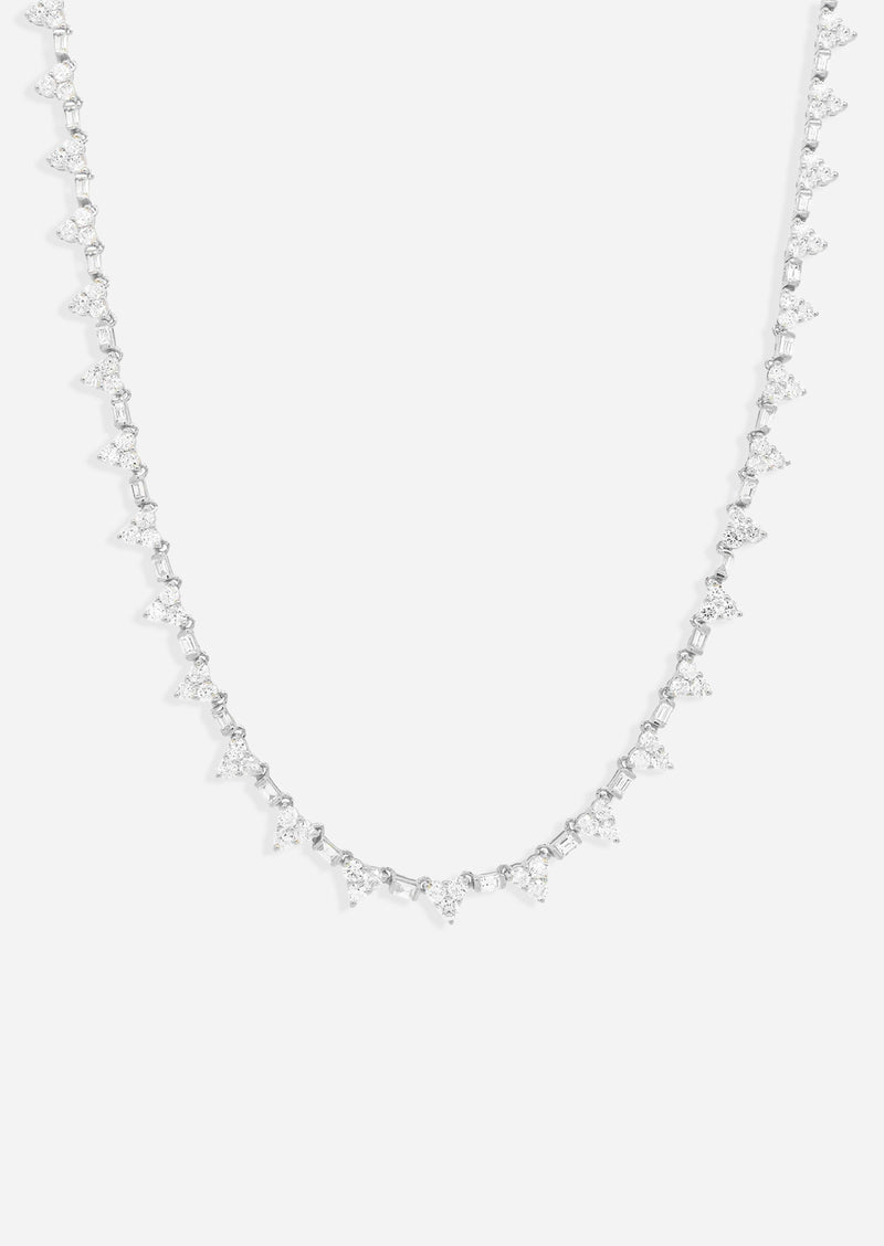 Pyramid Tennis Necklace