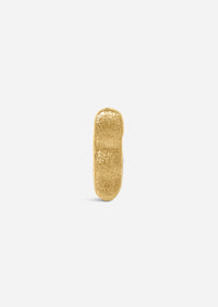 Ripple Gold Bar Threaded Flat Back Earring | Single