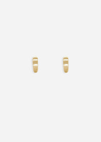 Ripple Gold Bar Threaded Flat Back Earring | Single