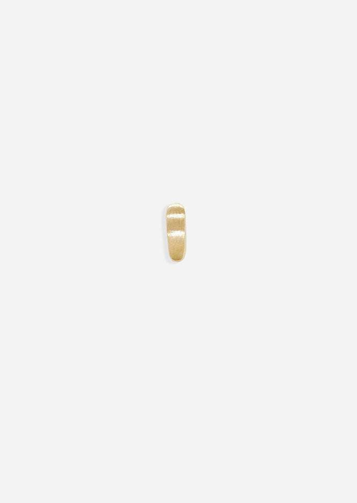 Ripple Gold Bar Threaded Flat Back Earring | Single