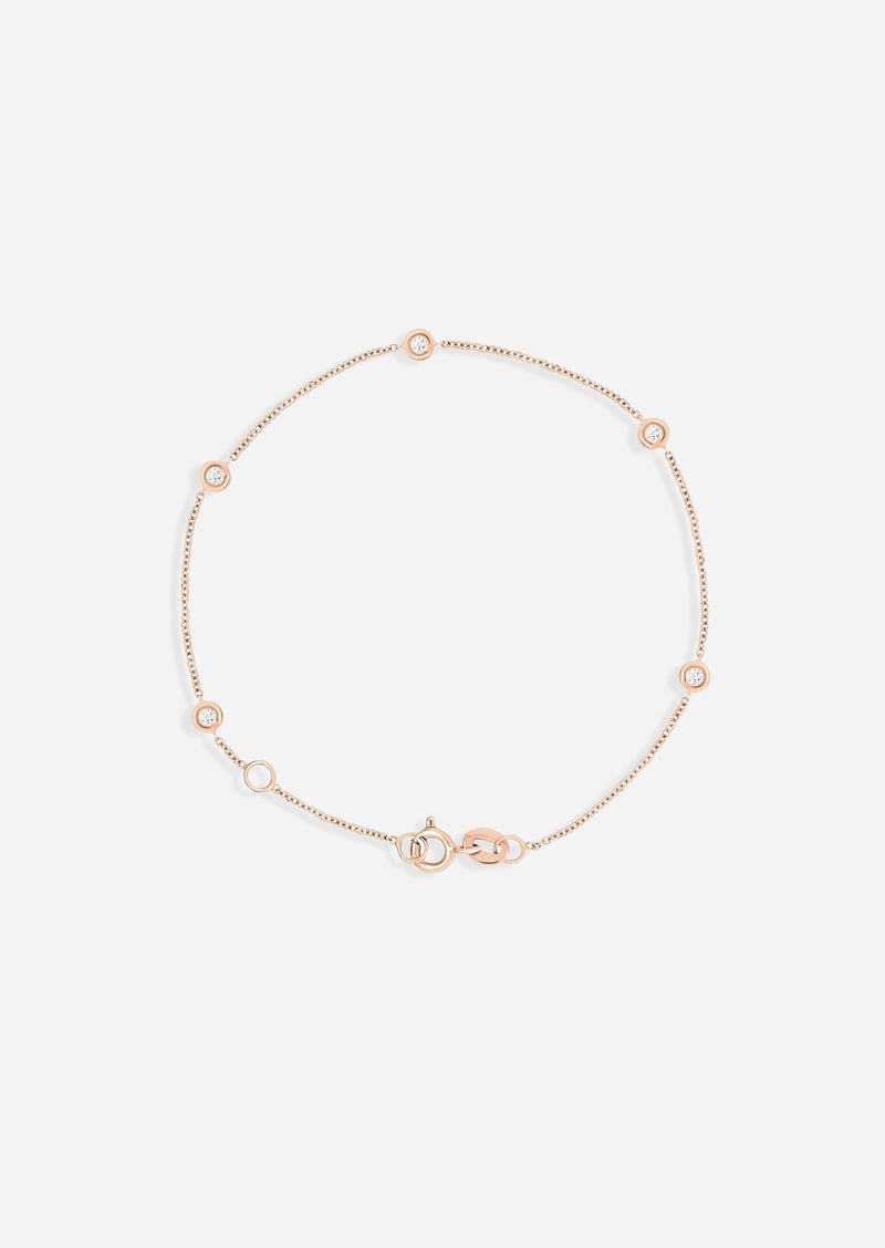 Sacred 5 Diamond Station Bracelet