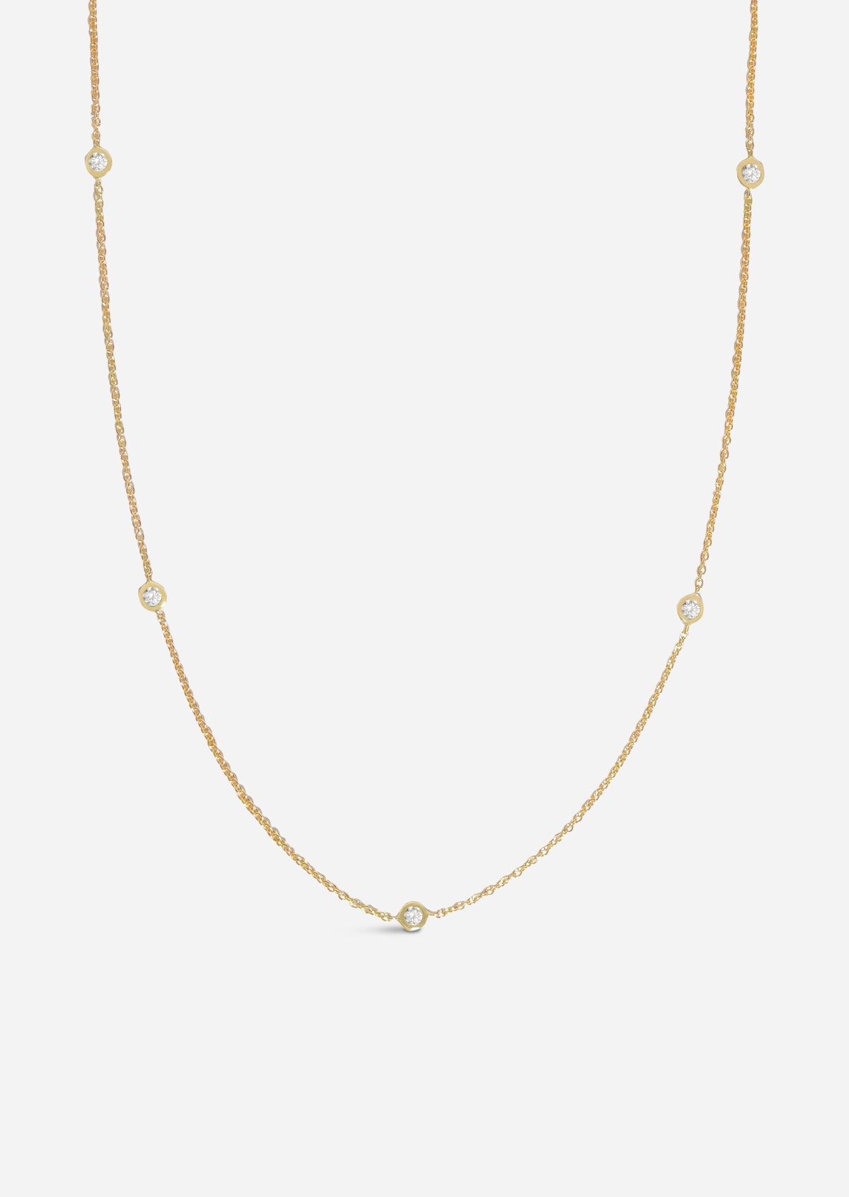 Sacred 5 Diamond Station Necklace