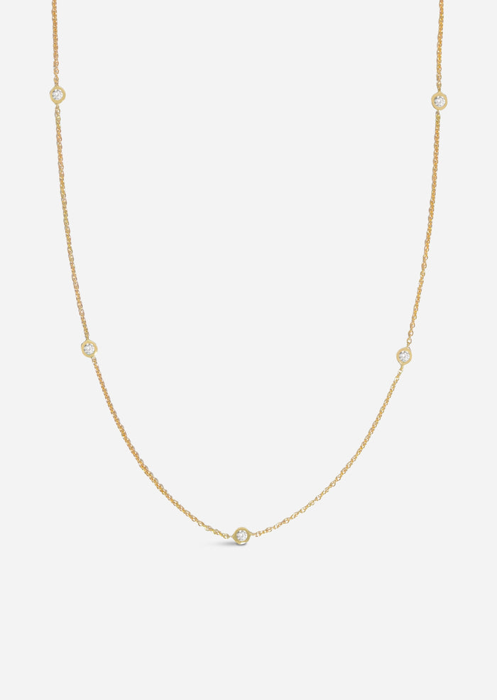 Sacred 5 Diamond Station Necklace