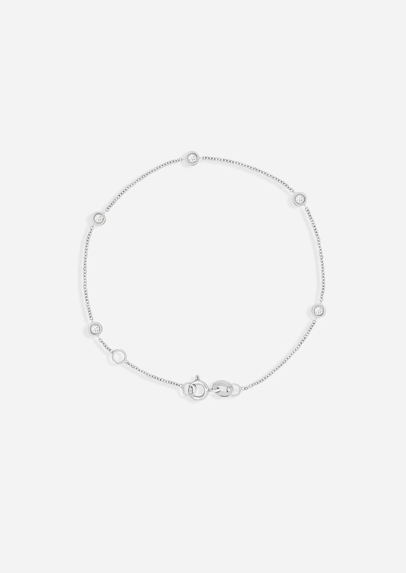 Sacred 5 Diamond Station Bracelet