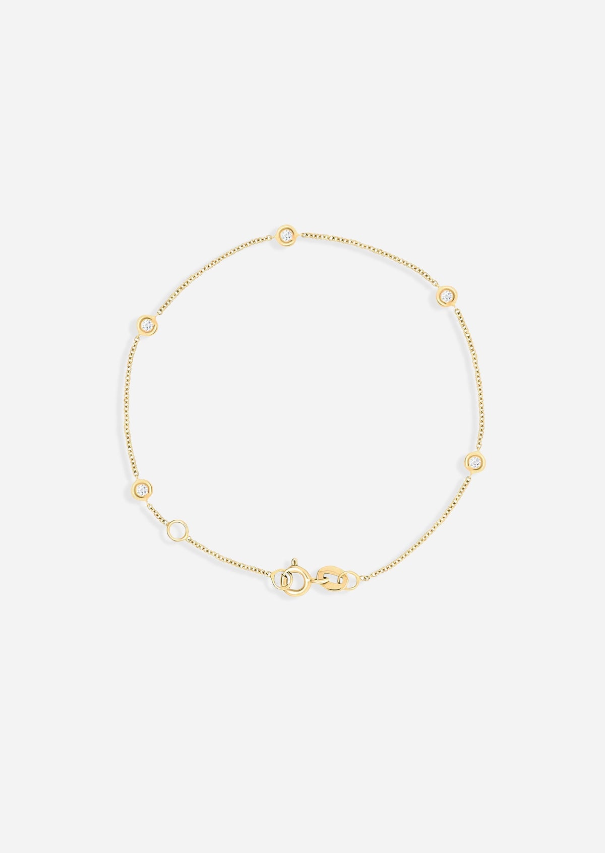 Sacred 5 Diamond Station Bracelet