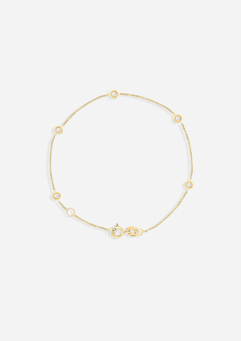 Sacred 5 Diamond Station Bracelet