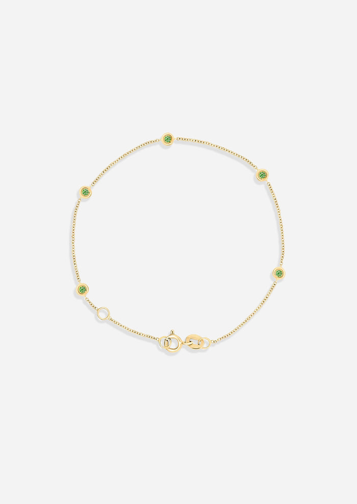 Sacred 5 Emerald Station Bracelet