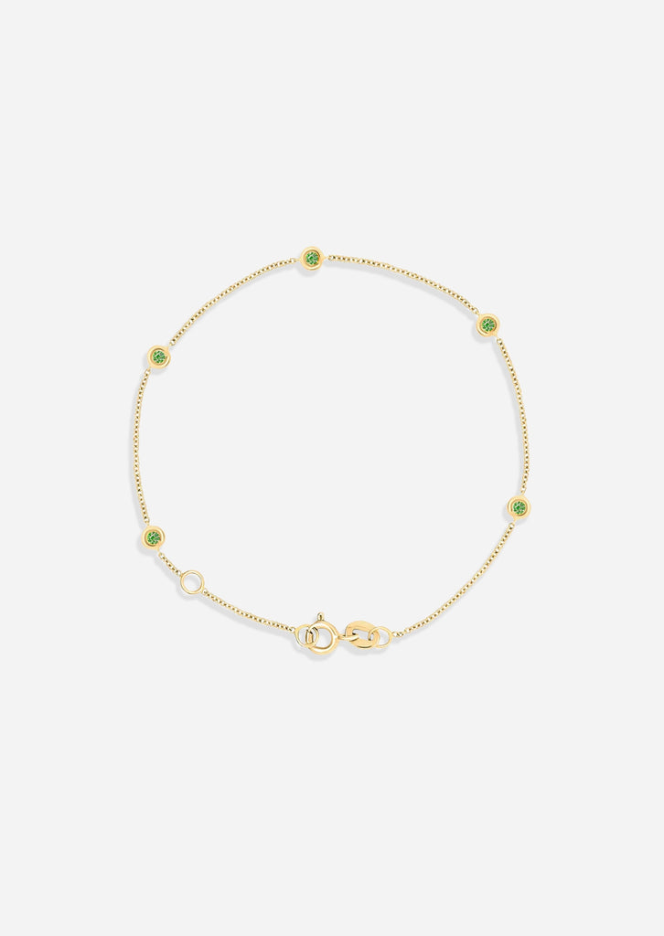 Sacred 5 Emerald Station Bracelet