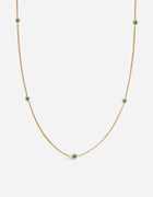 Sacred 5 Emerald Station Necklace