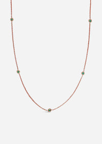 Sacred 5 Emerald Station Necklace