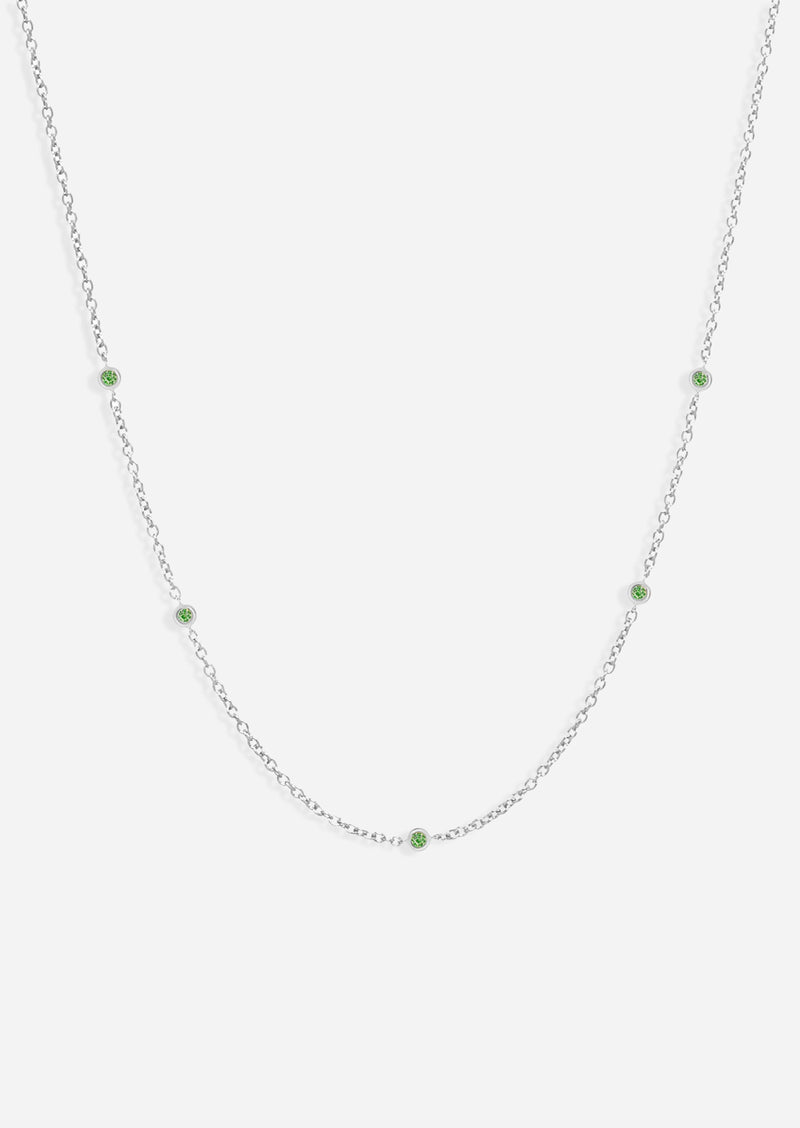 Sacred 5 Emerald Station Necklace