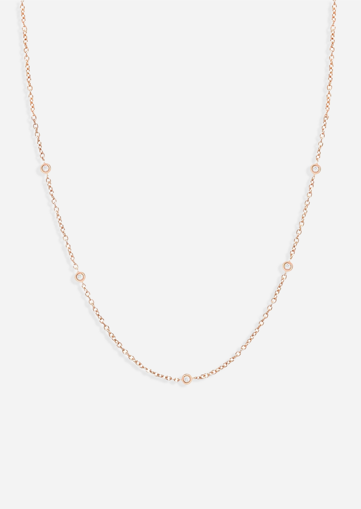 Sacred 5 Diamond Station Necklace