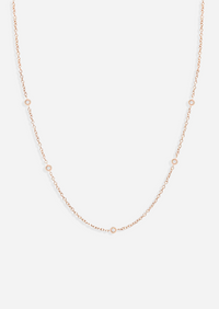 Sacred 5 Diamond Station Necklace