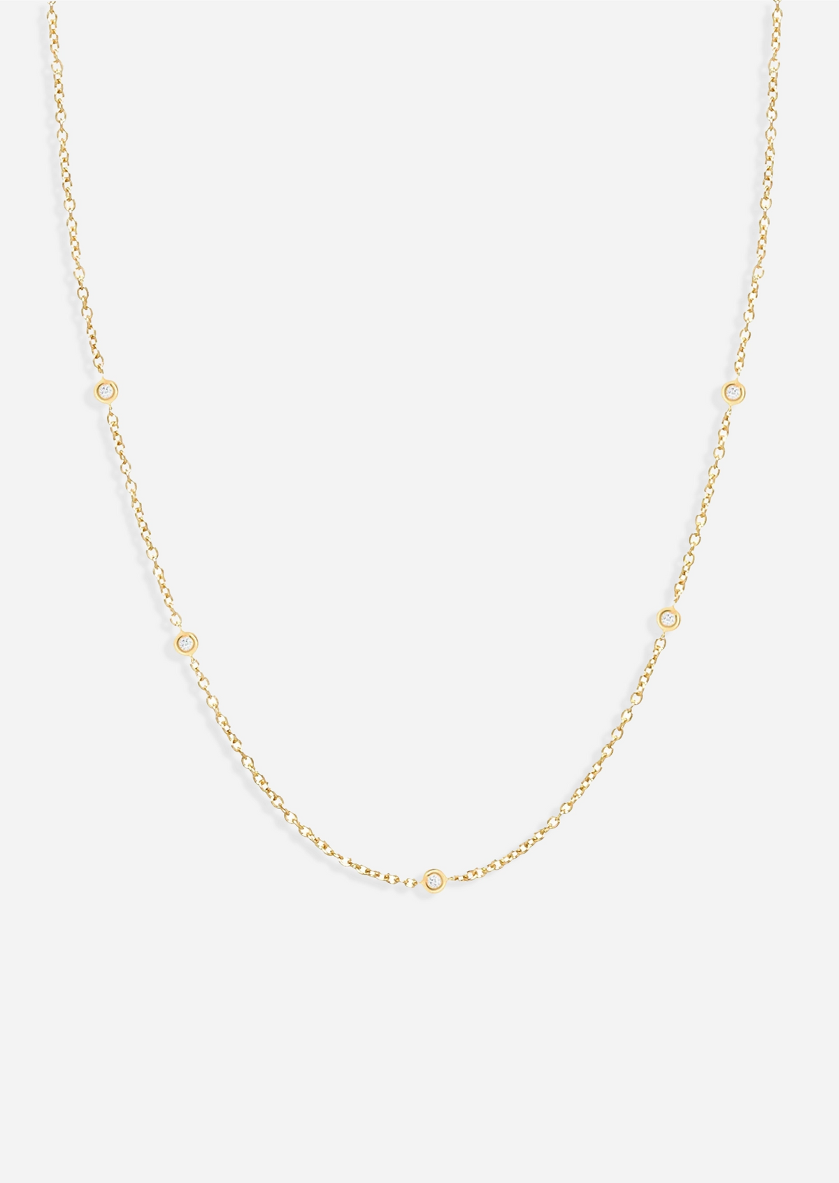 Sacred 5 Diamond Station Necklace