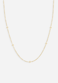 Sacred 5 Diamond Station Necklace