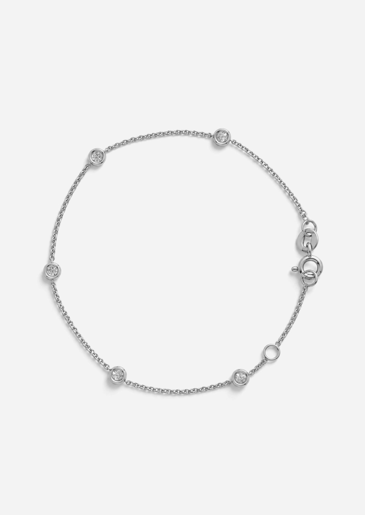 Sacred 5 Diamond Station Bracelet