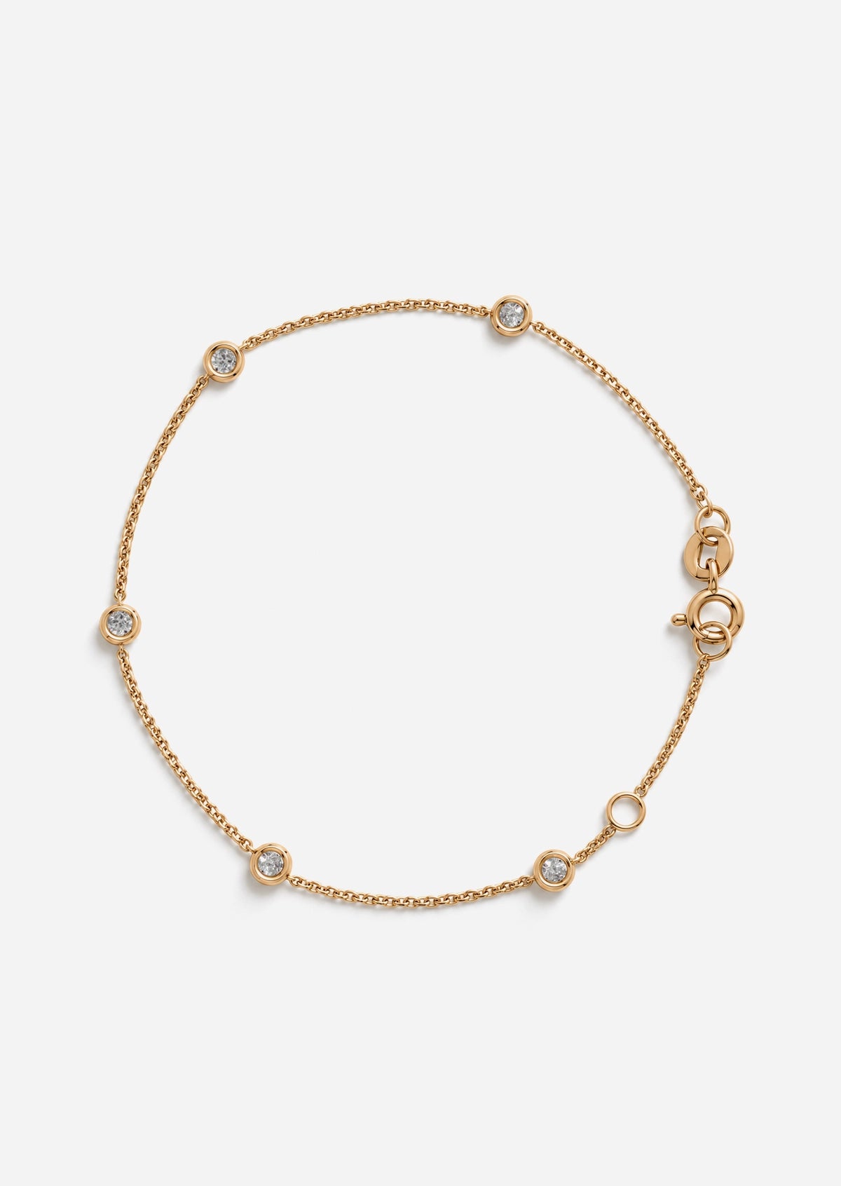 Sacred 5 Diamond Station Bracelet