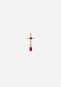 Sacrifice Sword Threaded Flat Back Earring | Single