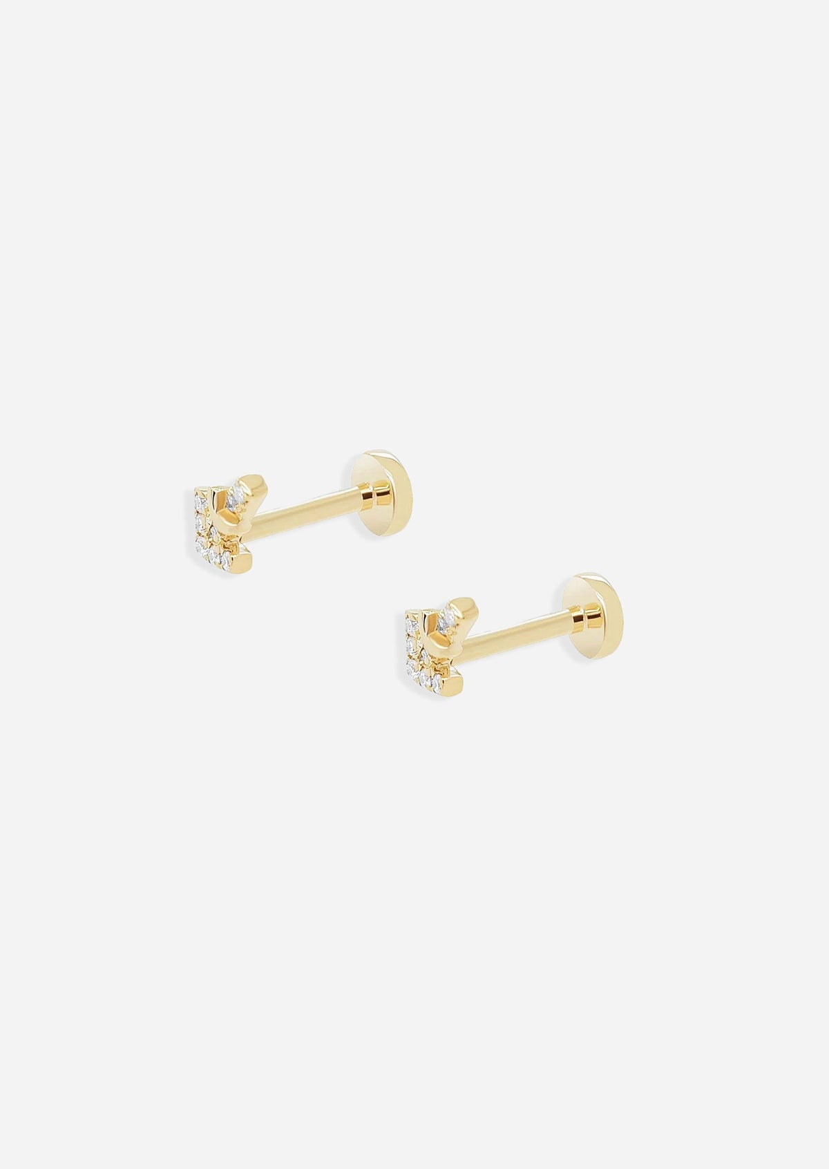 Sagittarius Threaded Flat Back Earring