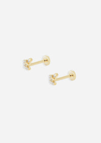 Sagittarius Threaded Flat Back Earring