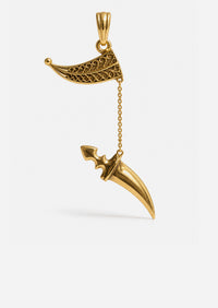 Scimitar Dagger Charm