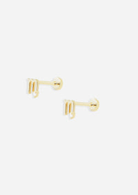 Scorpio Threaded Flat Back Earring
